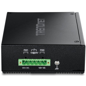 TRENDnet TI-PE80 8-Port Ethernet Switch, 8 fast ethernet PoE+ ports, 1.6 Gbps switching capacity, DIN-rail/wall mount